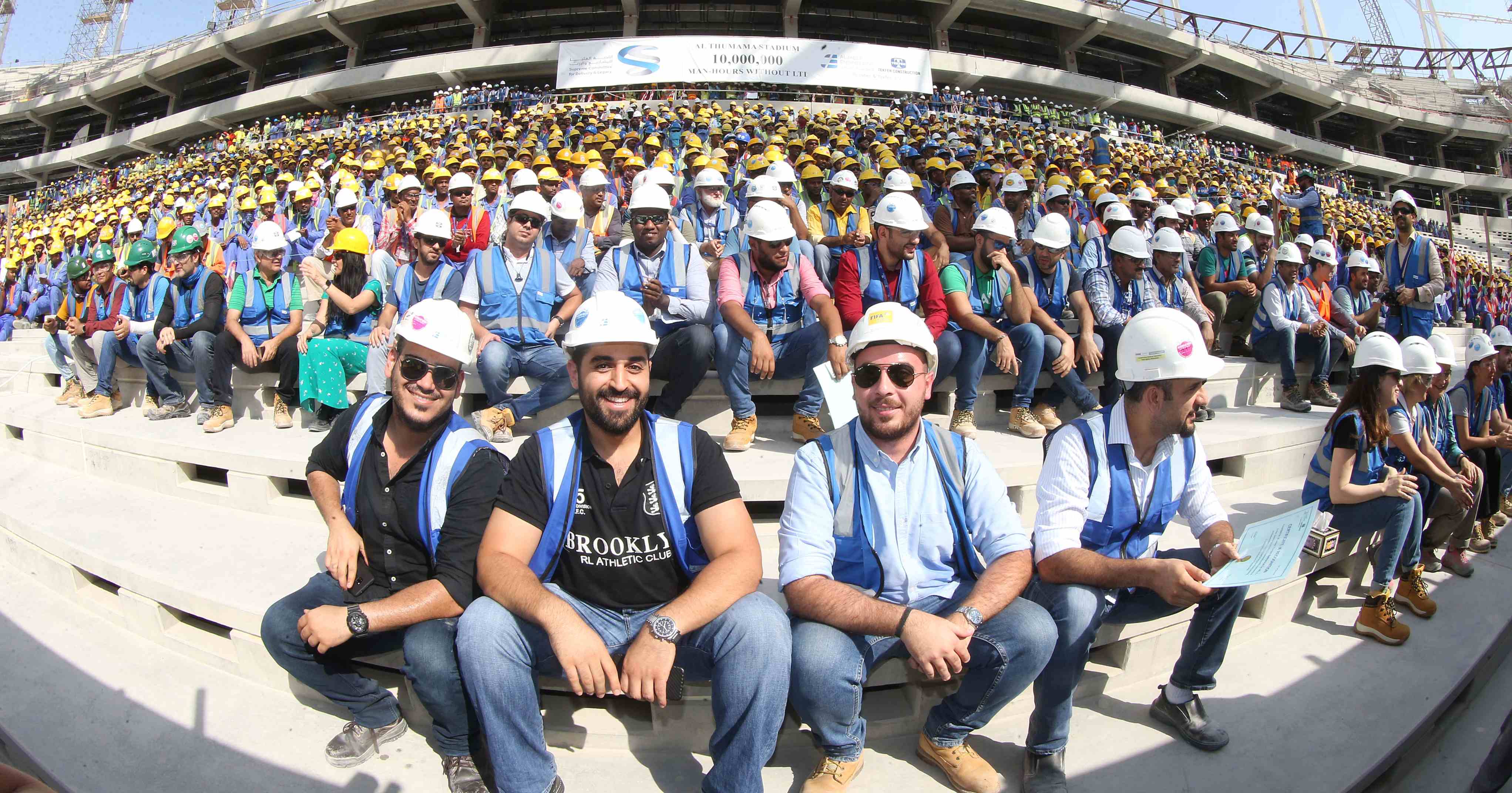 Safety milestones Al Thumama Stadium and training sites