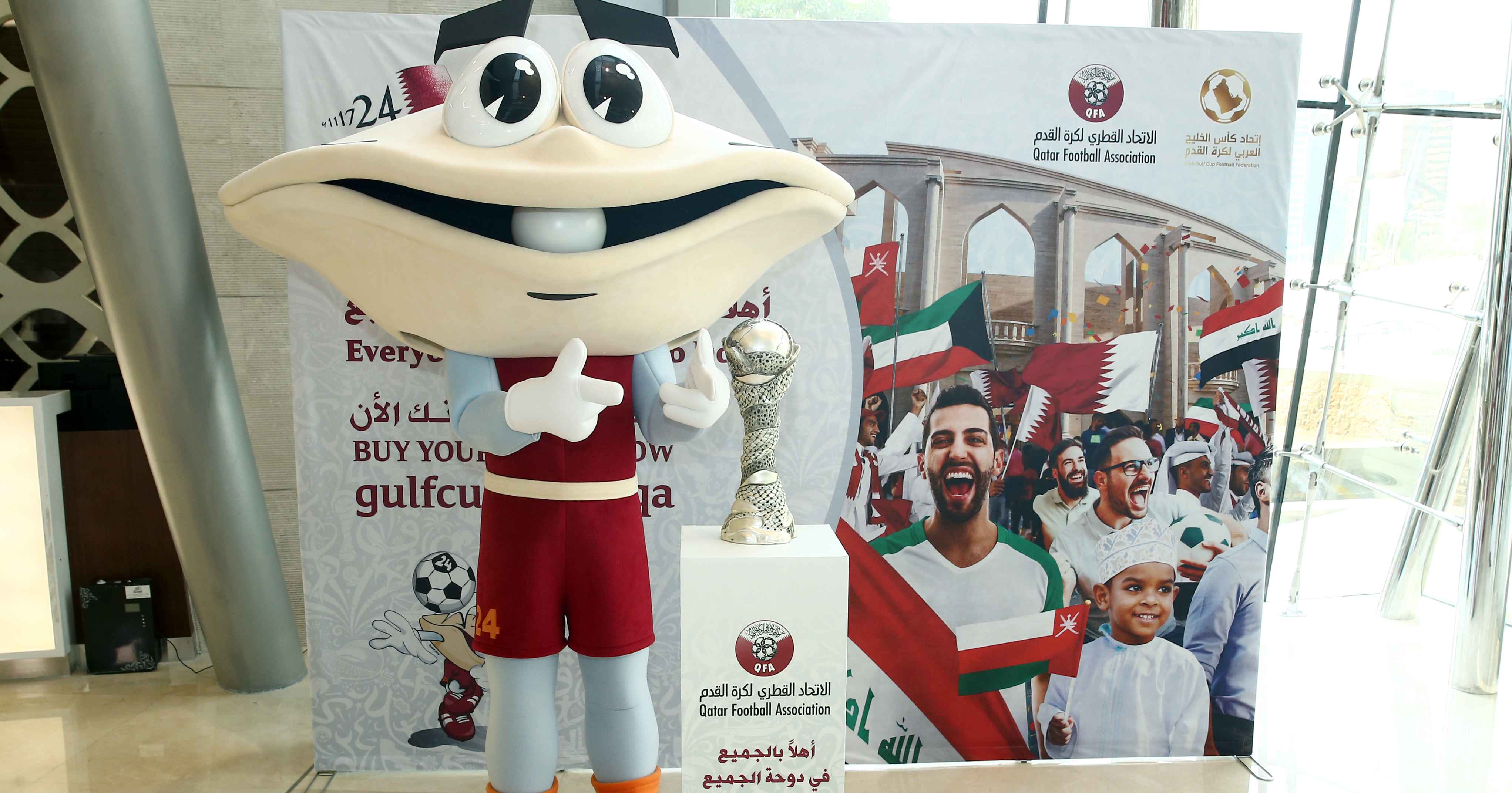 AGC mascot Sodeifi visits Kuwait