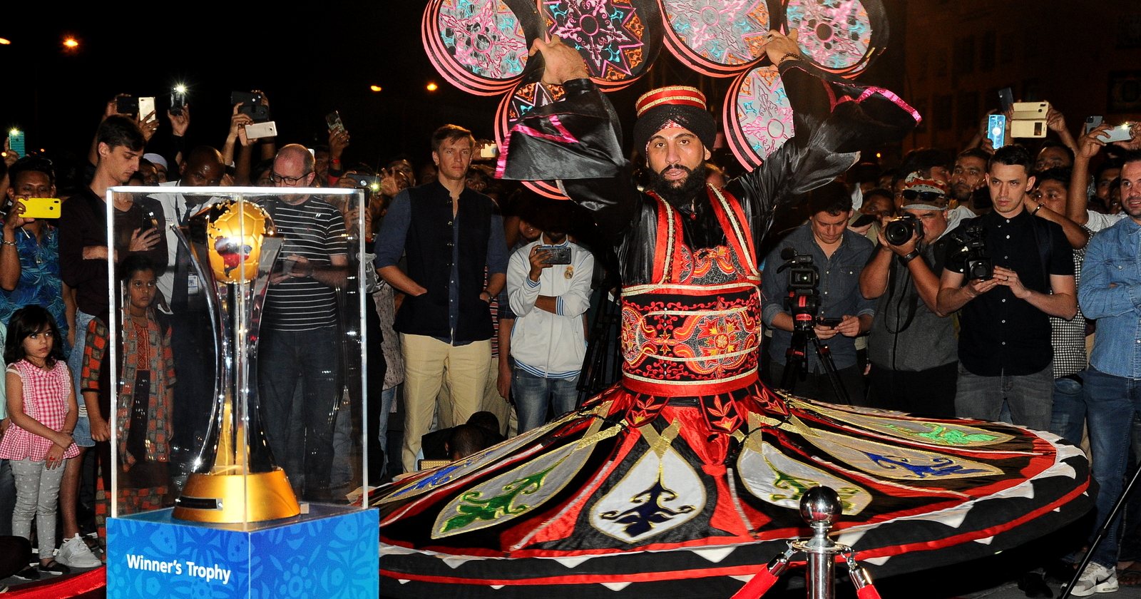 FIFA Club World Cup Qatar 2019 Trophy at Souq Waqif