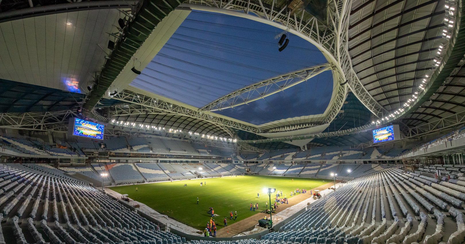 Turf laid at Al Wakrah Stadium 